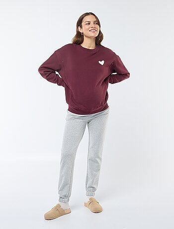 Sudadera de lactancia de felpa