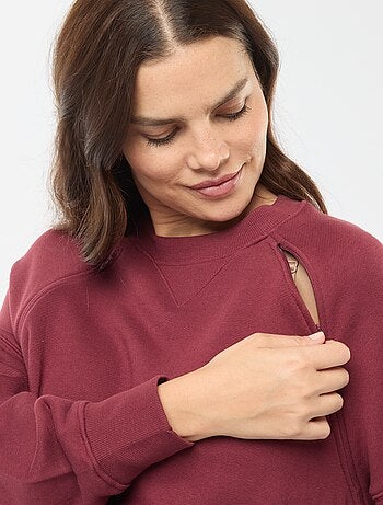 Sudadera de lactancia de felpa