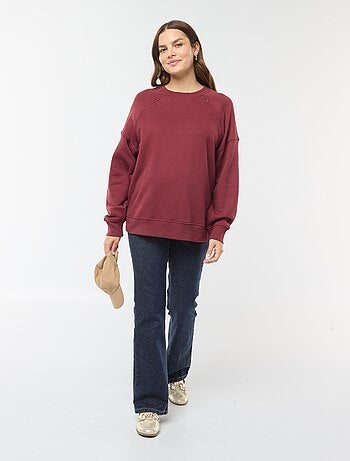 Sudadera de lactancia de felpa