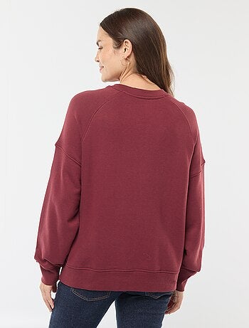 Sudadera de lactancia de felpa