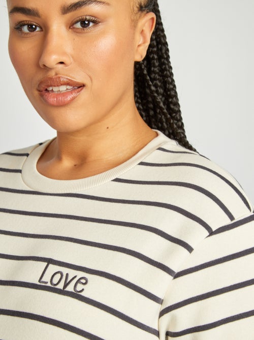 Sudadera de lactancia de felpa - Kiabi