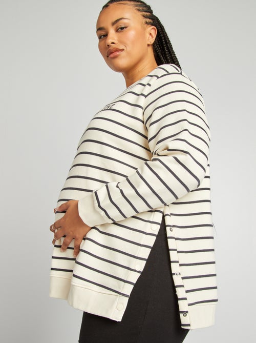 Sudadera de lactancia de felpa - Kiabi