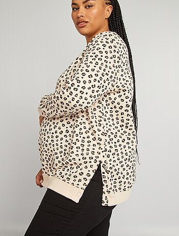Sudadera de lactancia de felpa