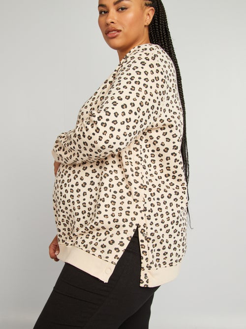 Sudadera de lactancia de felpa - Kiabi