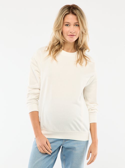 Sudadera de lactancia en felpa - Kiabi