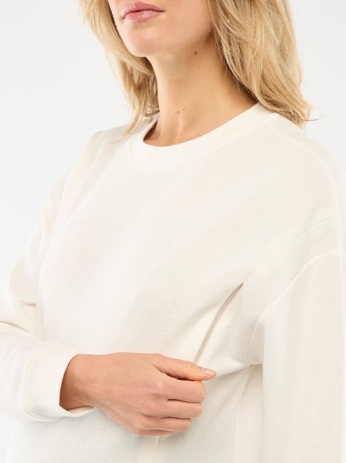 Sudadera de lactancia en felpa - Kiabi