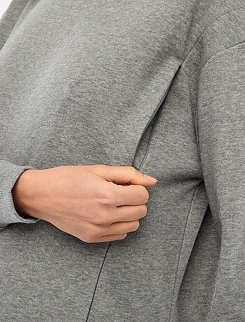 Sudadera de lactancia en felpa