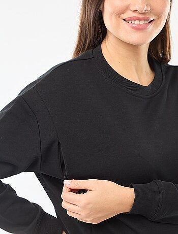 Sudadera de lactancia en felpa
