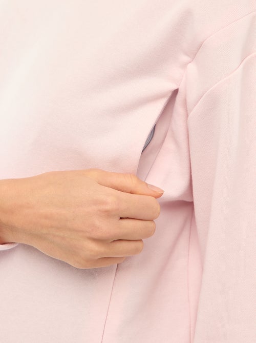 Sudadera de lactancia en felpa - Kiabi