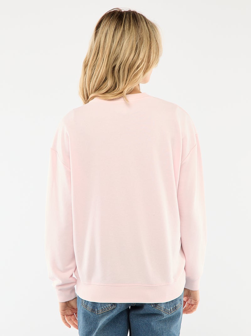 Sudadera de lactancia en felpa Rosa - Kiabi