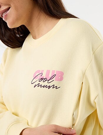 Sudadera de lactancia estampada