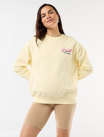 Sudadera de lactancia estampada
