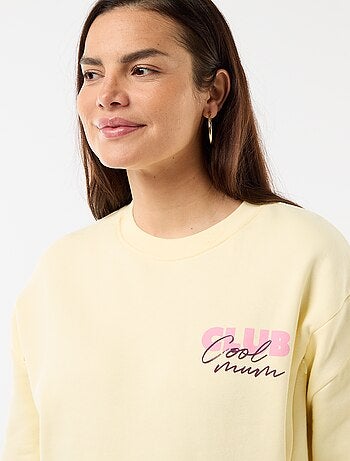 Sudadera de lactancia estampada