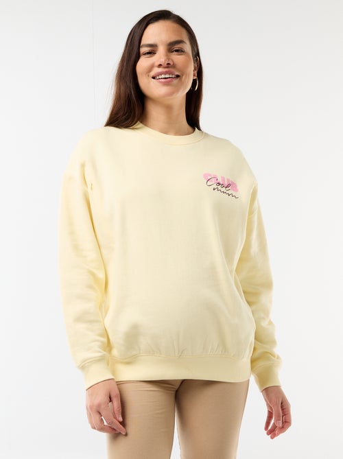 Sudadera de lactancia estampada - Kiabi