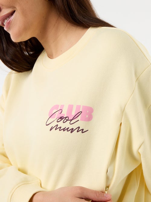 Sudadera de lactancia estampada - Kiabi