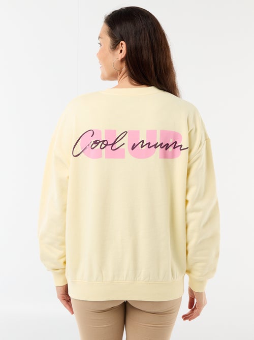 Sudadera de lactancia estampada - Kiabi