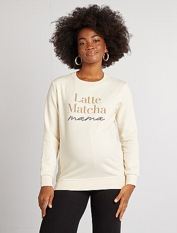 Sudadera de lactancia estampada