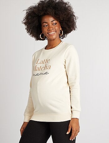 Sudadera de lactancia estampada