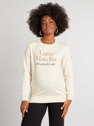 Sudadera de lactancia estampada