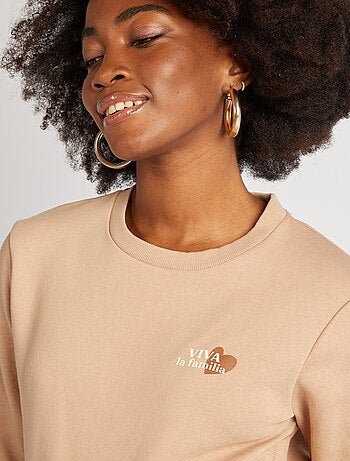 Sudadera de lactancia estampada