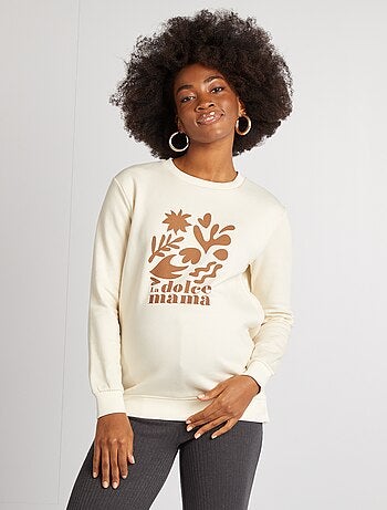 Sudadera de lactancia estampada