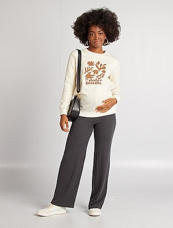 Sudadera de lactancia estampada