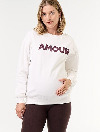 Sudadera de lactancia estampada