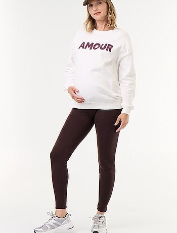 Sudadera de lactancia estampada