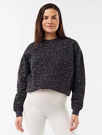 Sudadera de lactancia estampada