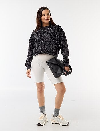 Sudadera de lactancia estampada