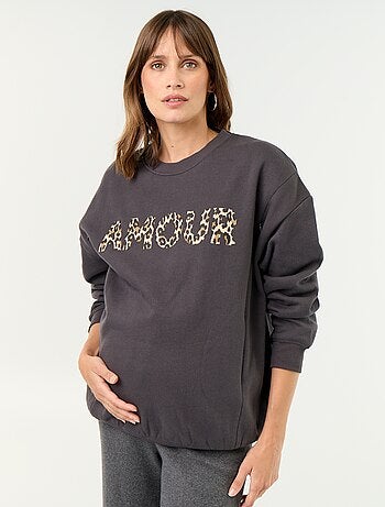 Sudadera de lactancia estampada