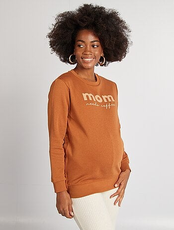 Sudadera de lactancia estampada