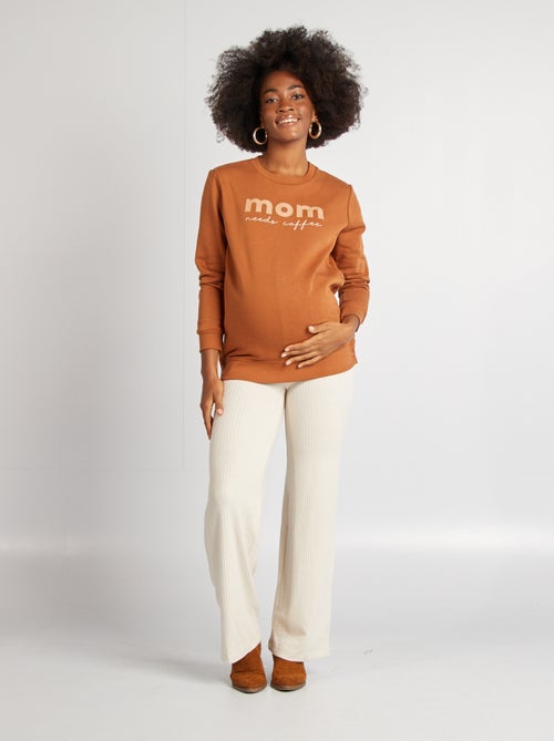 Sudadera de lactancia estampada - Kiabi