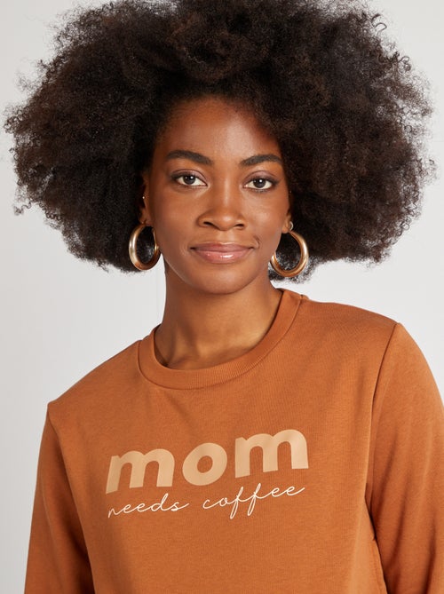 Sudadera de lactancia estampada - Kiabi