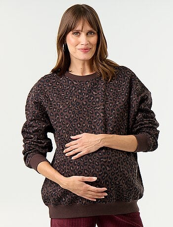 Sudadera de lactancia estampada
