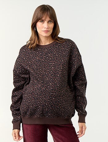 Sudadera de lactancia estampada