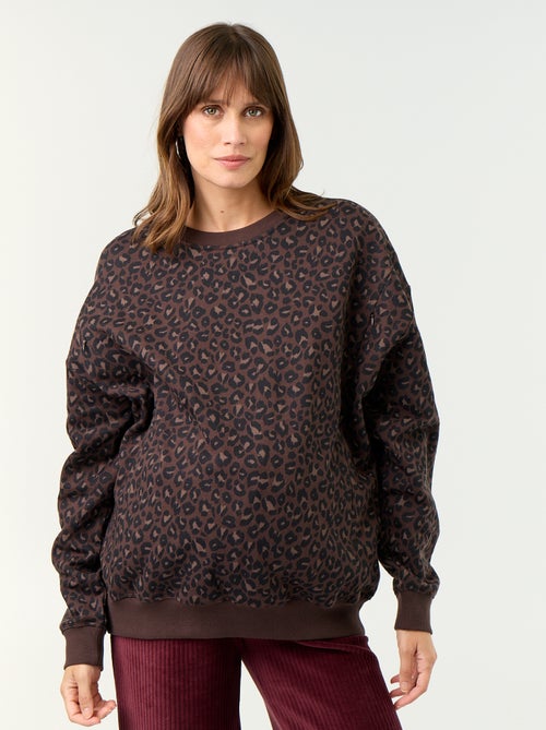 Sudadera de lactancia estampada - Kiabi