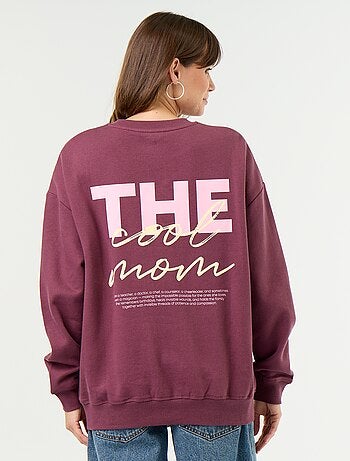 Sudadera de lactancia estampada