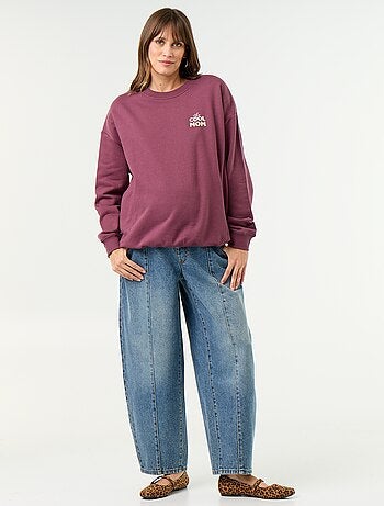 Sudadera de lactancia estampada