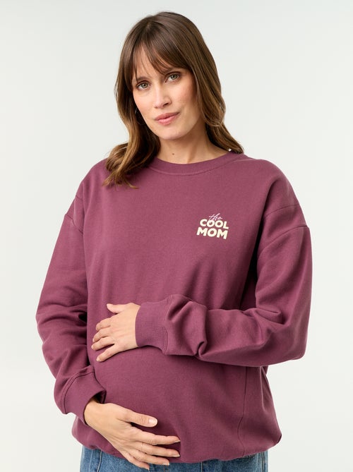Sudadera de lactancia estampada - Kiabi Sudadera de lactancia estampada - Kiabi