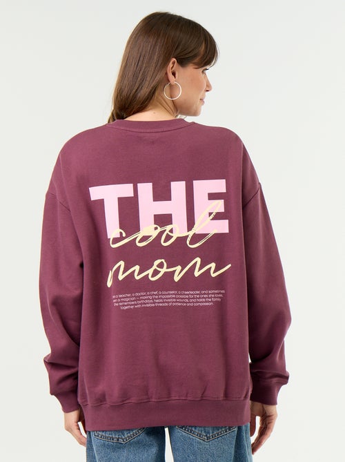Sudadera de lactancia estampada - Kiabi Sudadera de lactancia estampada - Kiabi