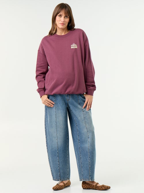 Sudadera de lactancia estampada - Kiabi Sudadera de lactancia estampada - Kiabi