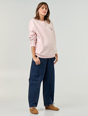 Sudadera de lactancia estampada