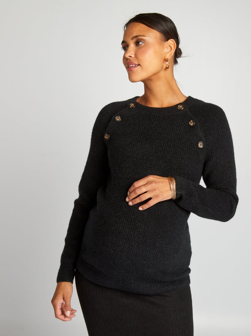 Sudadera de lactancia negro - Kiabi
