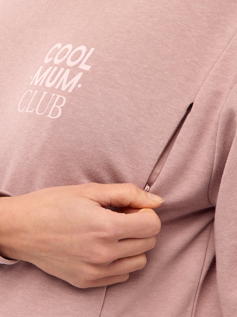 Sudadera de lactancia Rosa - Kiabi