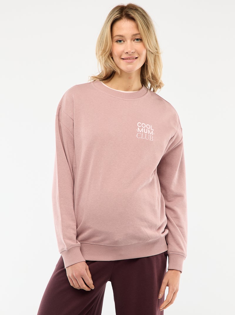 Sudadera de lactancia Rosa - Kiabi