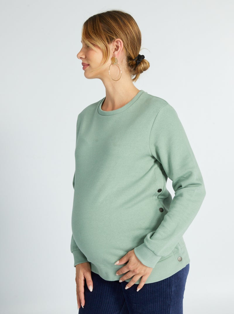 Sudadera de lactancia VERDE - Kiabi