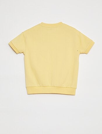 Sudadera de manga corta con detalle