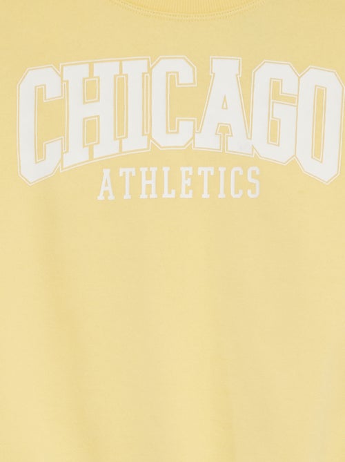 Sudadera de manga corta con detalle - Kiabi