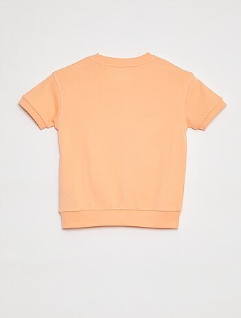 Sudadera de manga corta con detalle